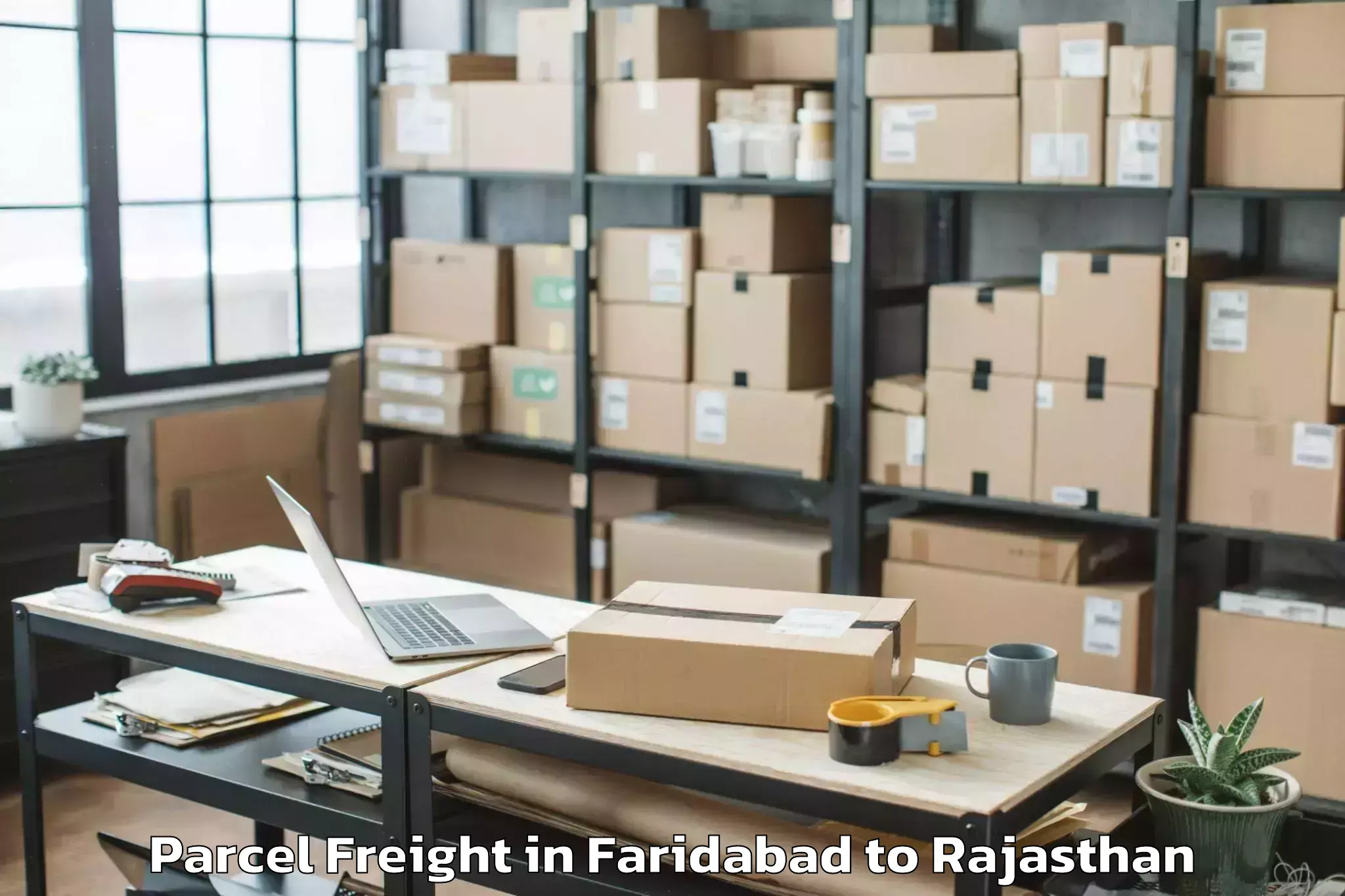 Book Faridabad to Jecrc University Jaipur Parcel Freight